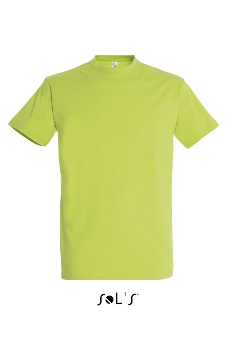 T-SHIRT IMPERIAL - SOL'S, COLLAR ROUND, MEN - Πράσινο μήλο