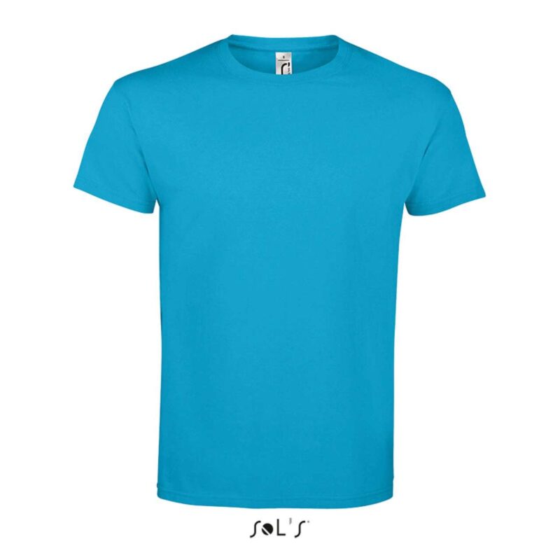 so11500-aqua-a1 T-SHIRT IMPERIAL - SOL'S, COLLAR ROUND, MEN - Θαλασσί