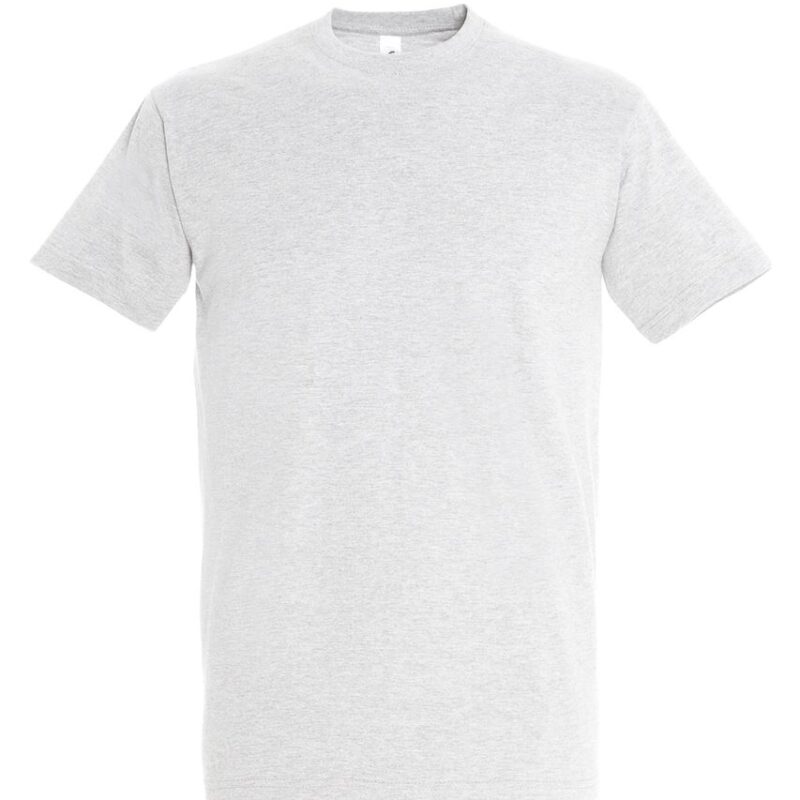 so11500-ash-a T-SHIRT IMPERIAL - SOL'S, COLLAR ROUND, MEN - 98% Βαμβάκι/2% Βισκόζη