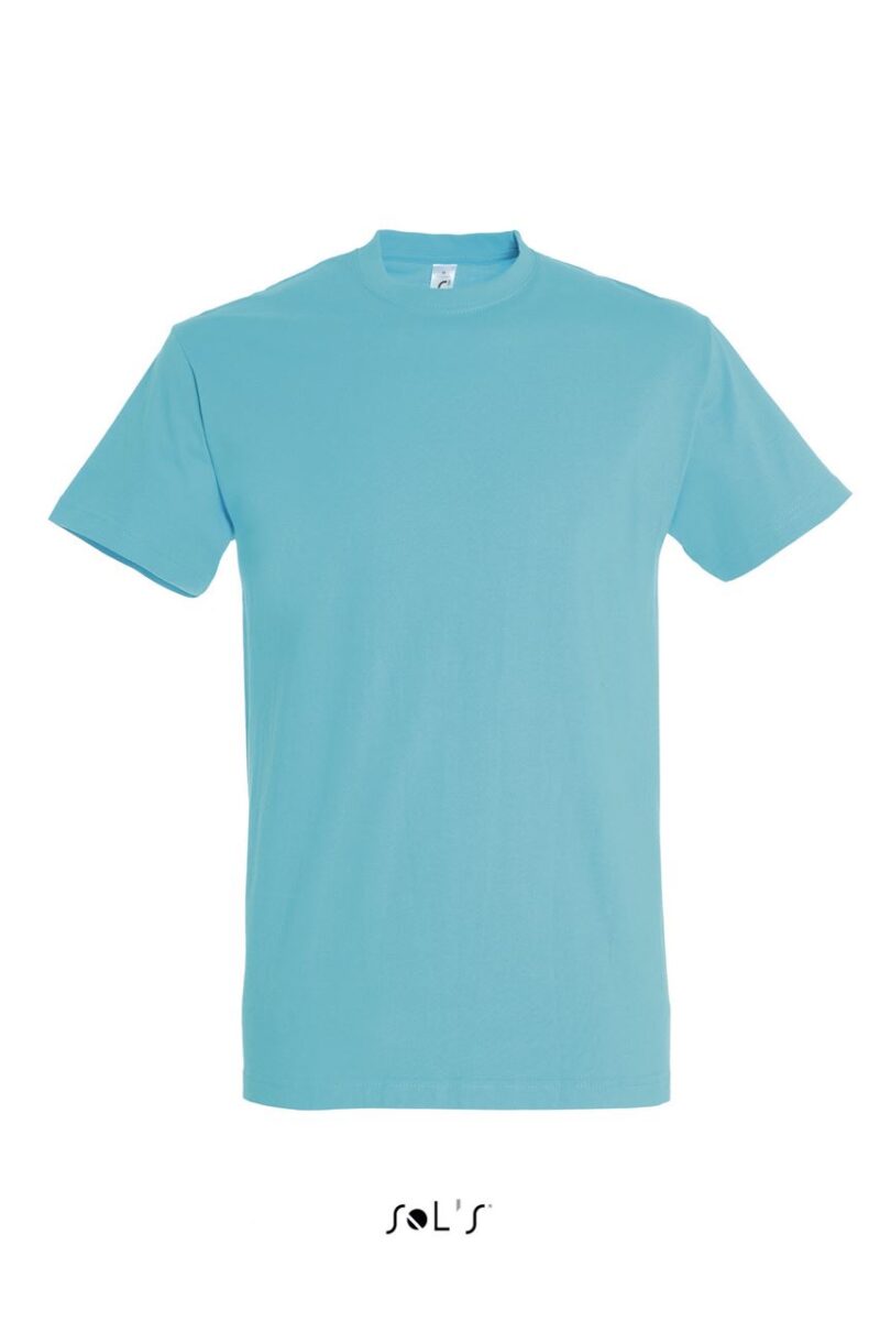 T-SHIRT IMPERIAL - SOL'S, COLLAR ROUND, MEN - Μπλε Καραϊβικής