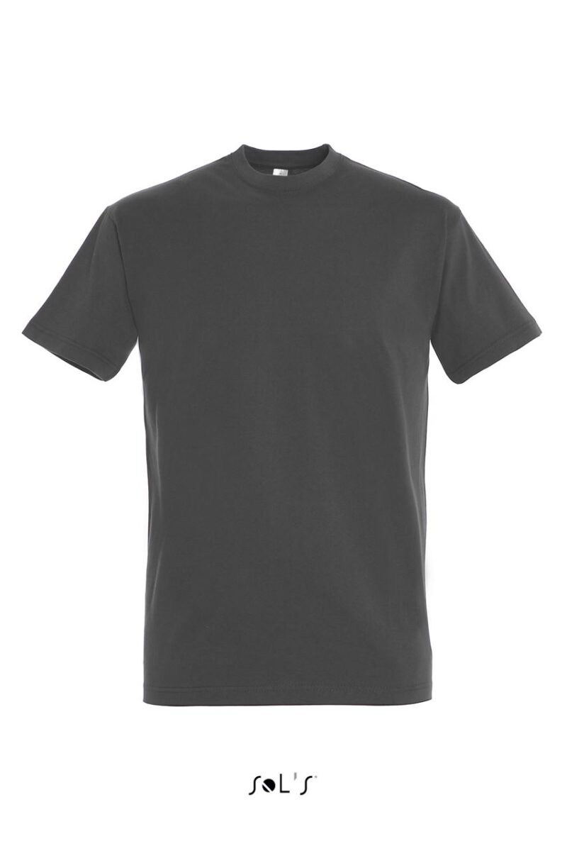 T-SHIRT IMPERIAL - SOL'S, COLLAR ROUND, MEN - Σκούρο Γκρι