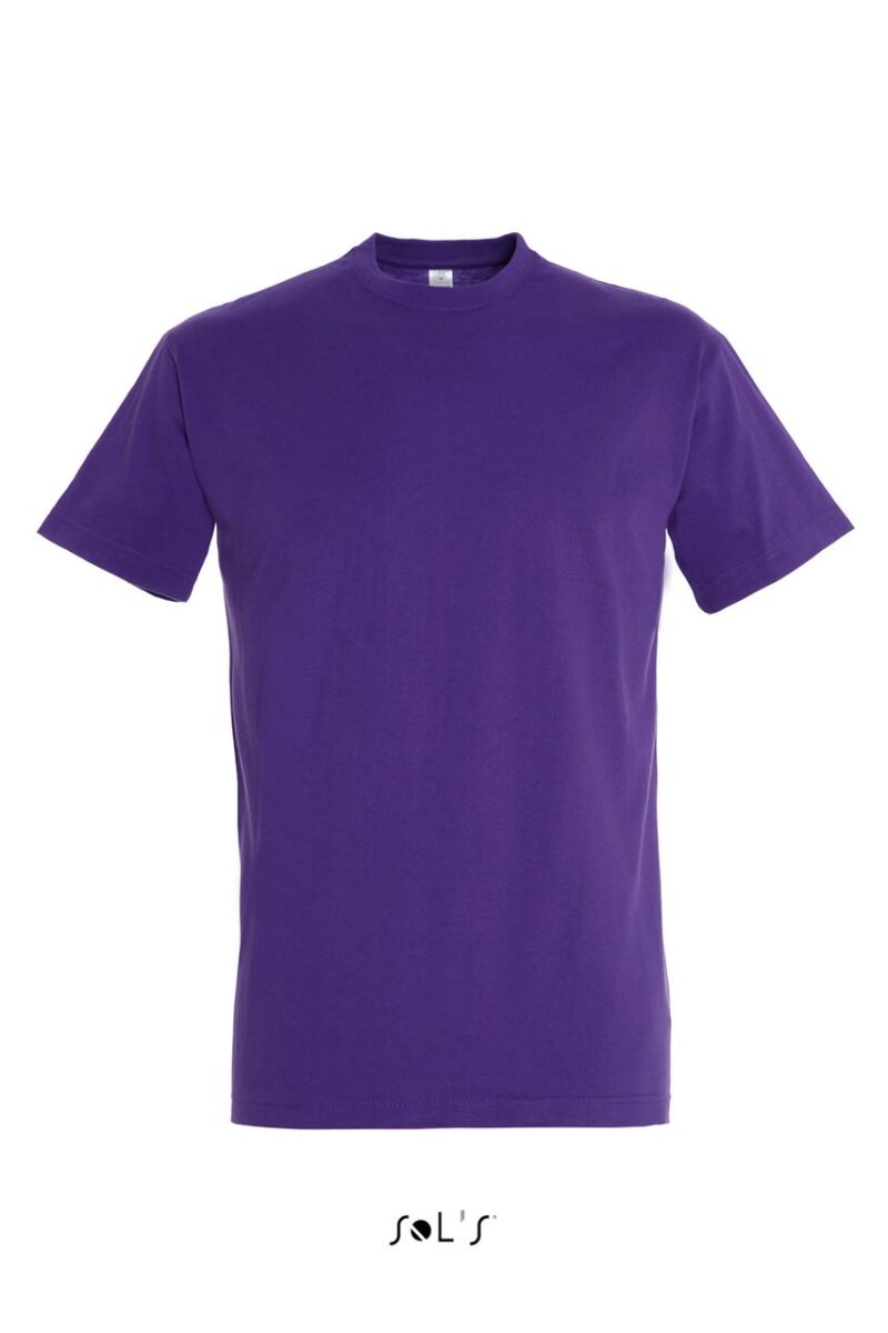 T-SHIRT IMPERIAL - SOL'S, COLLAR ROUND, MEN - Σκούρο μωβ