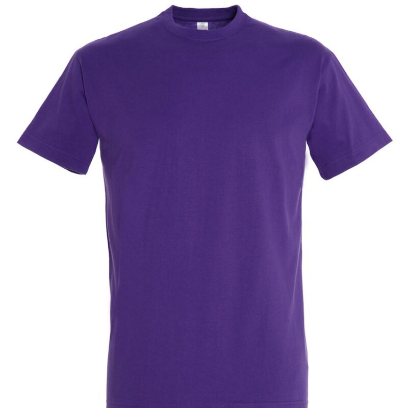 so11500-dark_purple-a T-SHIRT IMPERIAL - SOL'S, COLLAR ROUND, MEN - Σκούρο μωβ
