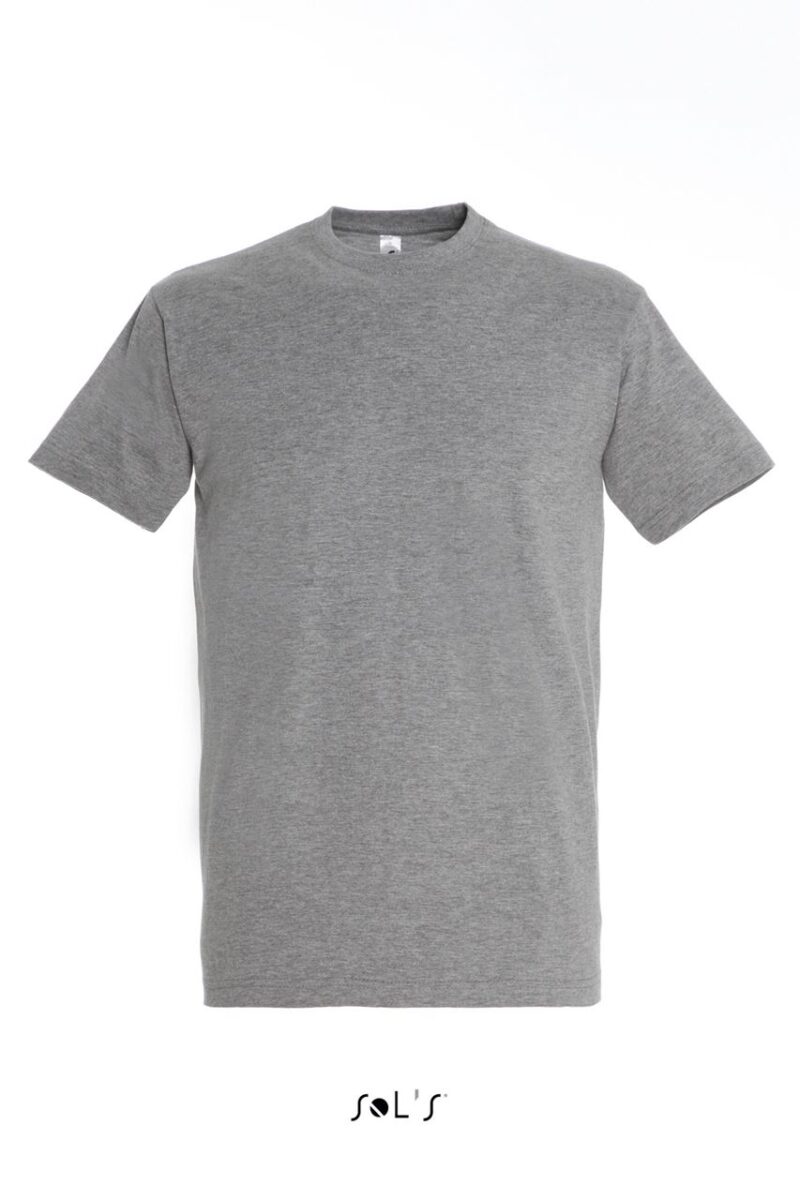 so11500-grey_melange-a T-SHIRT IMPERIAL - SOL'S, COLLAR ROUND, MEN - 85% Βαμβάκι/15% Βισκόζη