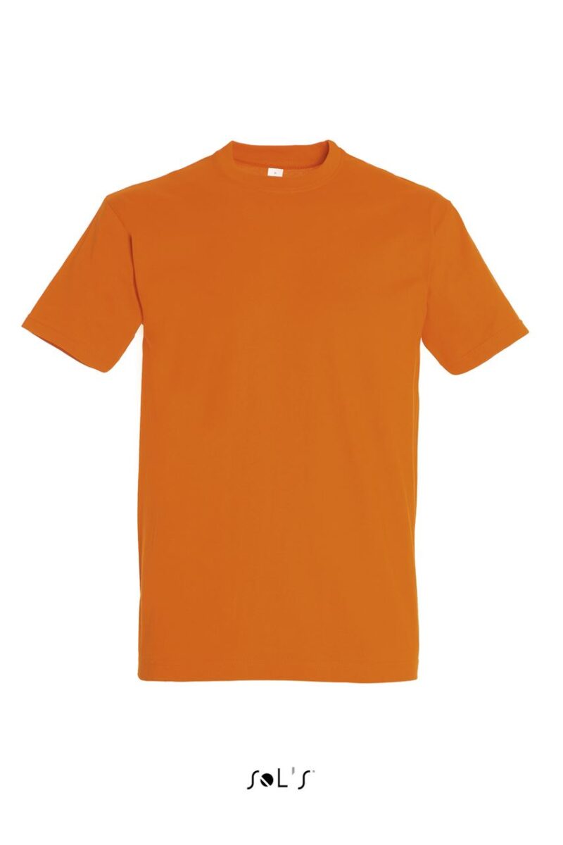 T-SHIRT IMPERIAL - SOL'S, COLLAR ROUND, MEN - πορτοκαλί