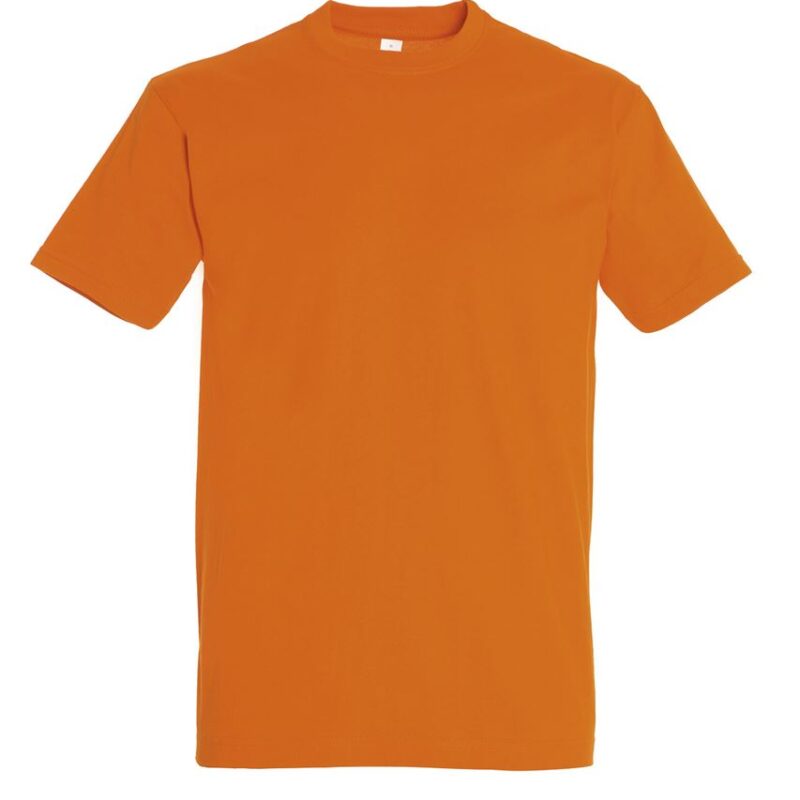 so11500-orange-a T-SHIRT IMPERIAL - SOL'S, COLLAR ROUND, MEN - πορτοκαλί