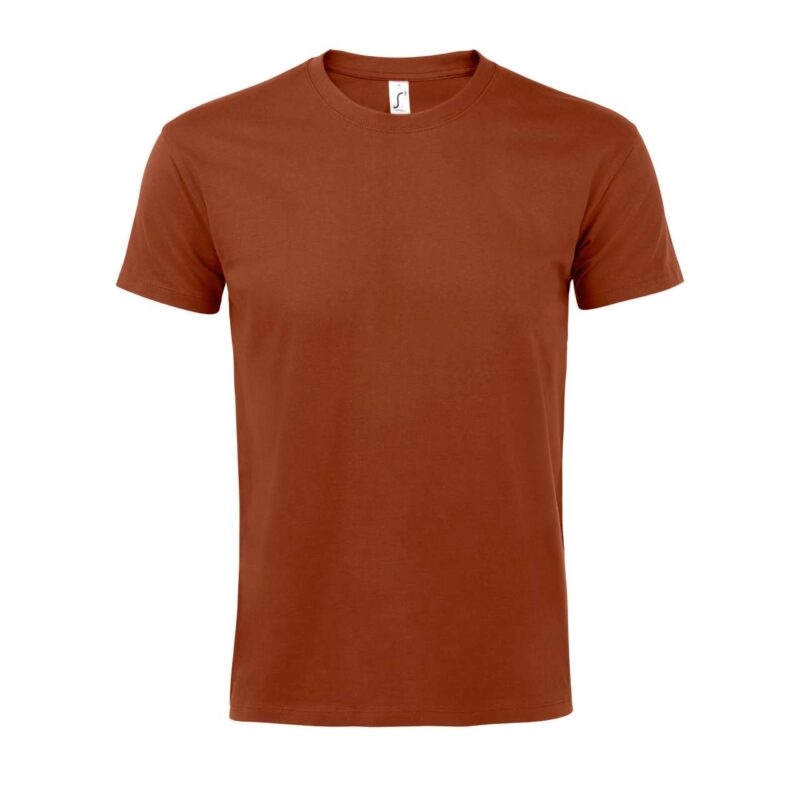 so11500-terracotta-a1 T-SHIRT IMPERIAL - SOL'S, COLLAR ROUND, MEN - Τερακότα