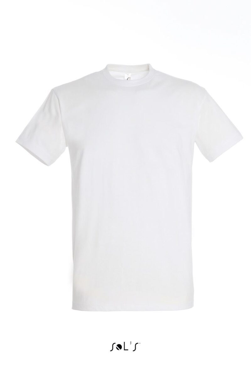 T-SHIRT IMPERIAL - SOL'S, COLLAR ROUND, MEN - Absolute White
