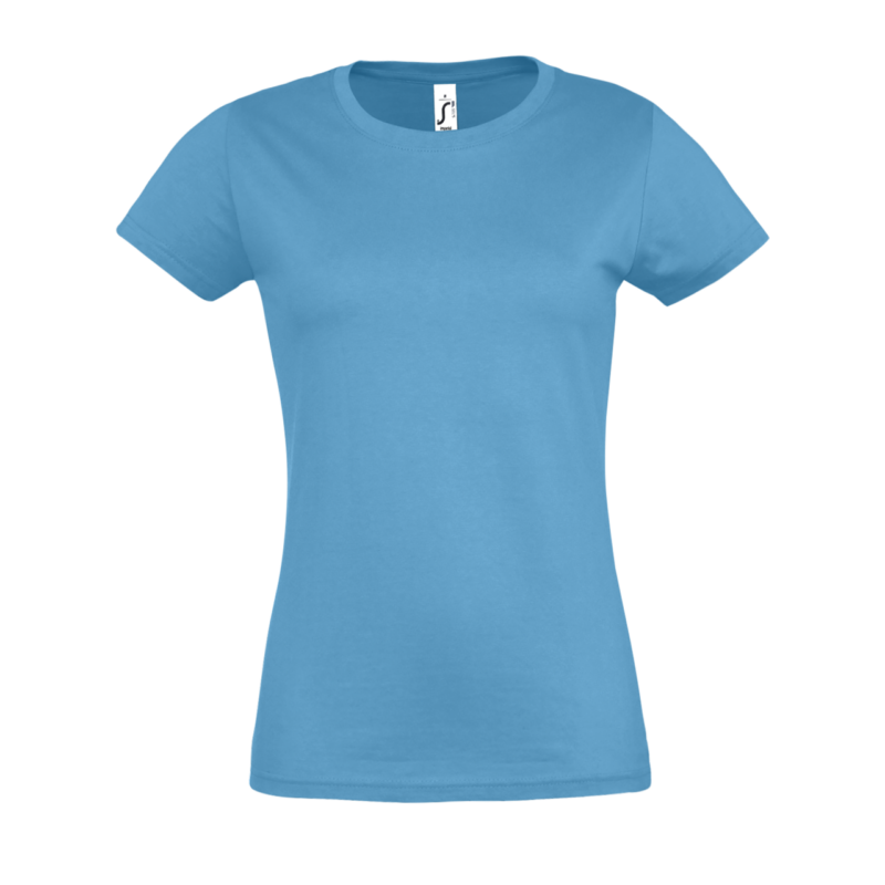 so11502-aqua-a1 SOL'S IMPERIAL Γυναικείο - T-SHIRT στρογγυλή λαιμόκοψη - Θαλασσί