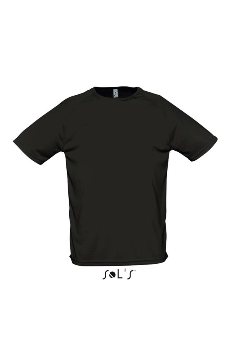 SOL'S SPORTY - RAGLAN SLEEVED T-SHIRT - Μαύρο