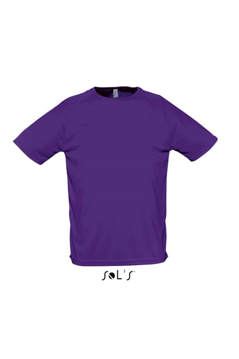 SOL'S SPORTY - RAGLAN SLEEVED T-SHIRT - Σκούρο μωβ