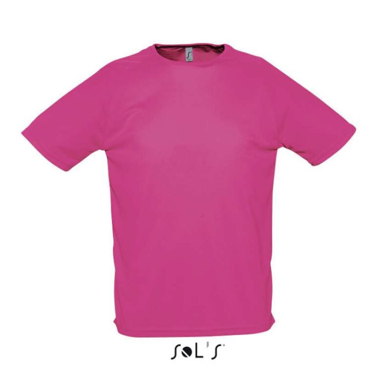 so11939-neon_pink_2-a1 SOL'S SPORTY - RAGLAN SLEEVED T-SHIRT - Neon Pink 2