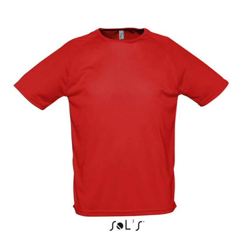 so11939-red-a SOL'S SPORTY - RAGLAN SLEEVED T-SHIRT - Κόκκινο