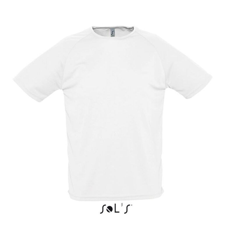 so11939-white-a SOL'S SPORTY - RAGLAN SLEEVED T-SHIRT - Λευκό