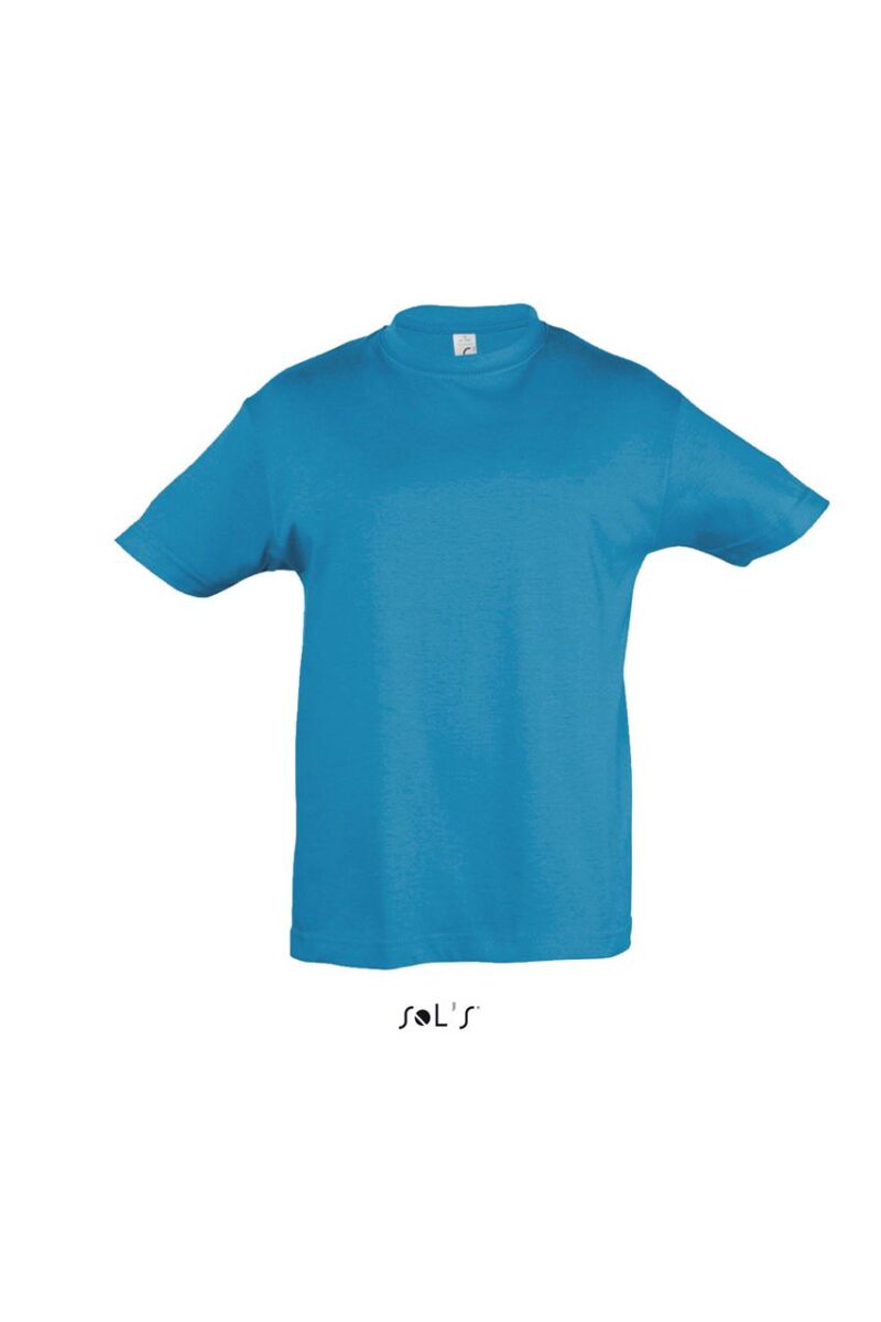 so11970-aqua-a T-SHIRT REGENT SOL'S' - ROUND KIDS NECK - Θαλασσί