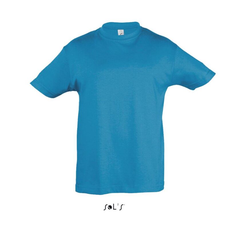 so11970-aqua-a T-SHIRT REGENT SOL'S' - ROUND KIDS NECK - Θαλασσί