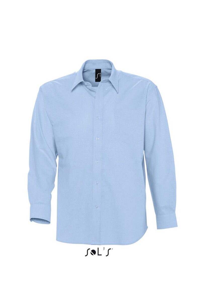 so16000-sky_blue-a SOL'S BOSTON - LONG SLEEVE MEN'S OXFORD SHIRT - Γαλάζιο
