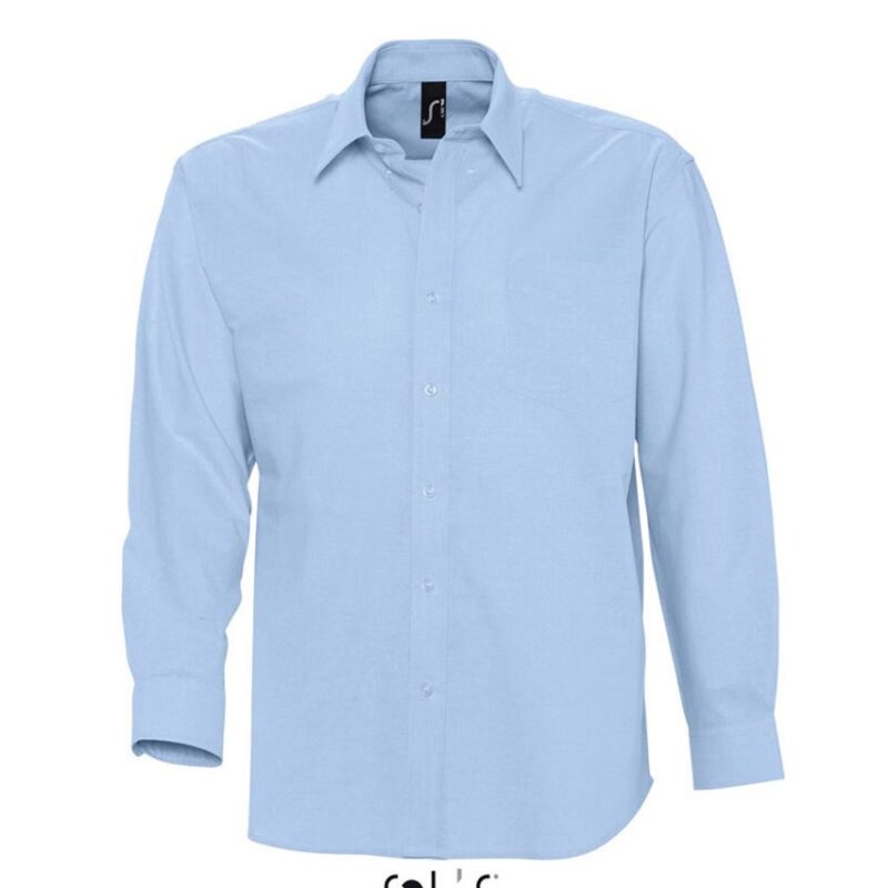 SOL'S BOSTON - LONG SLEEVE MEN'S OXFORD SHIRT - Γαλάζιο
