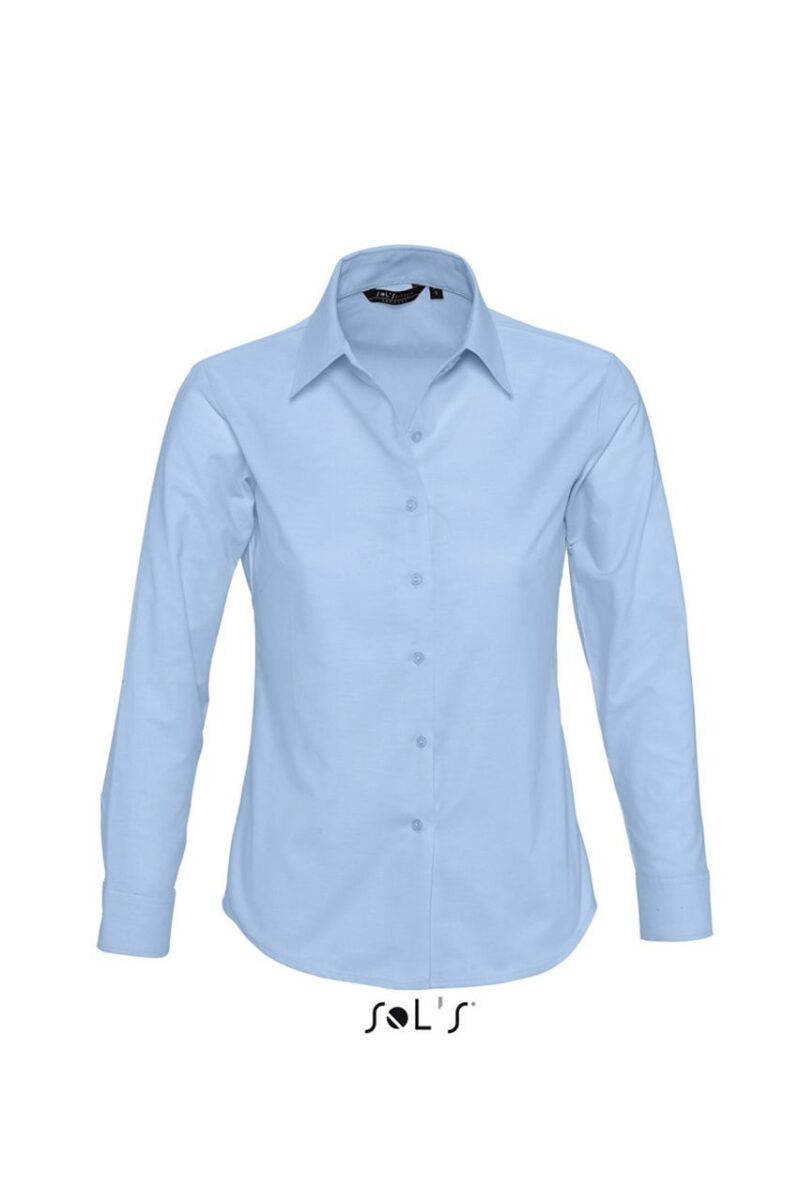 so16020-sky_blue-a SOL'S EMBASSY - LONG SLEEVE OXFORD WOMEN'S SHIRT - Γαλάζιο