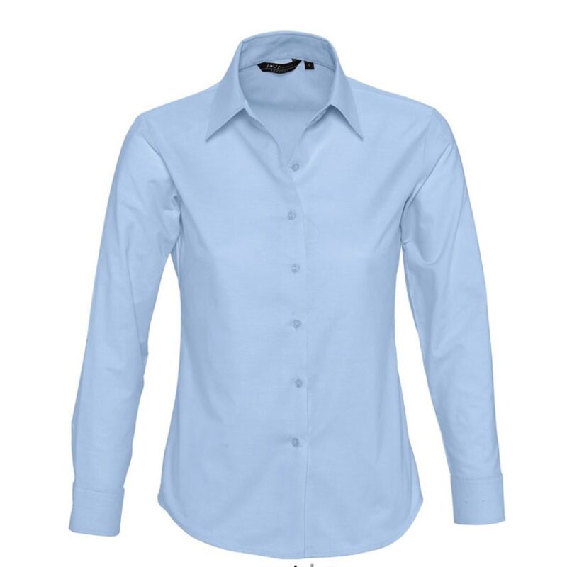 SOL'S EMBASSY - LONG SLEEVE OXFORD WOMEN'S SHIRT - Γαλάζιο