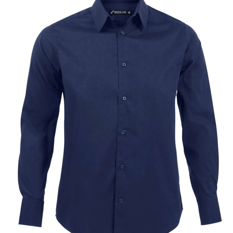 so17000-dark_blue-a1 SOL'S SHIRT BRIGHTON για MEN - LONG STRETCH SLEEVE - Dark Blue