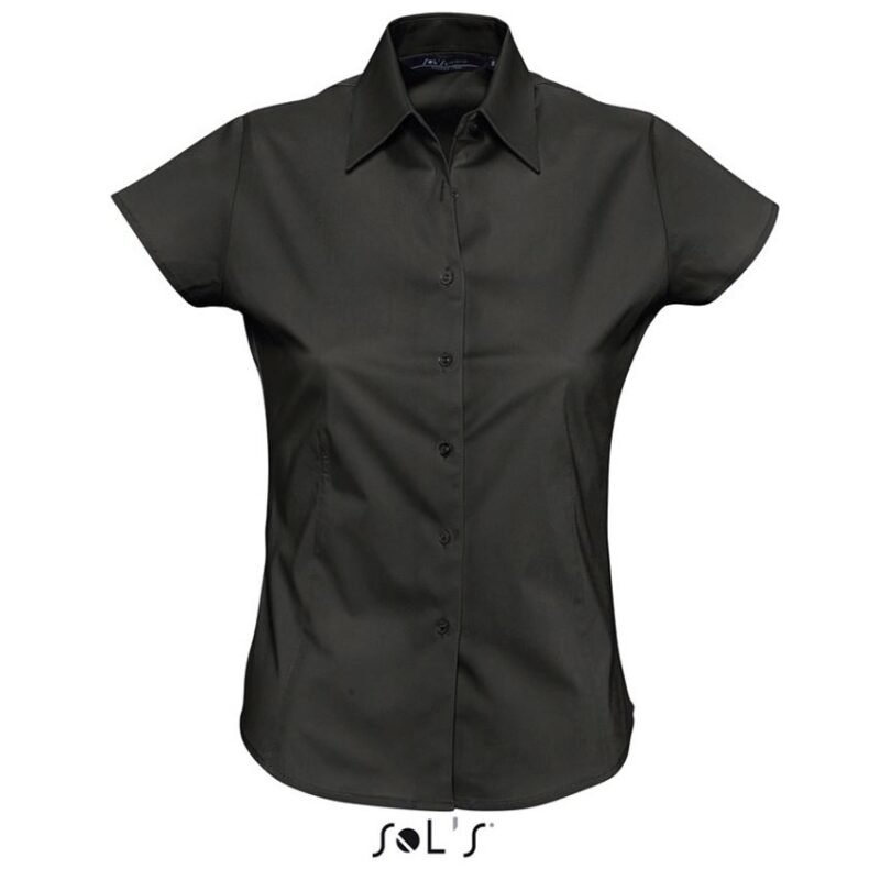 so17020-black-a SOL'S WOMEN - SLEEVE SHORT SHIRT SOL'S EXCESS - Μαύρο