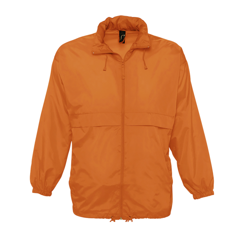 so32000-orange-a1 SOL'S SURF - UNISEX WATER REPELLENT WINDBREAKER - πορτοκαλί