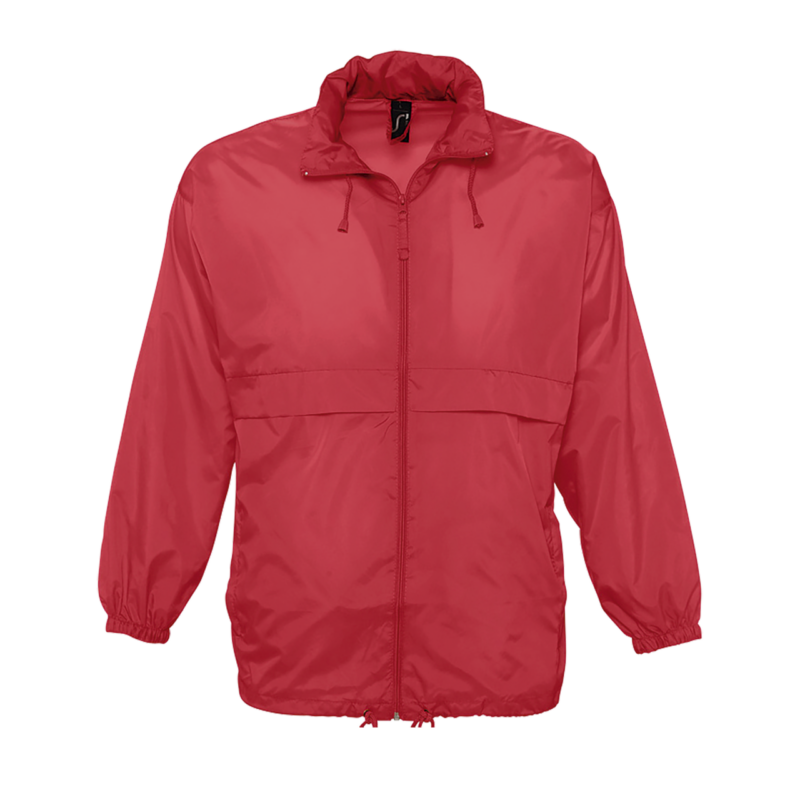 so32000-red-a1 SOL'S SURF - UNISEX WATER REPELLENT WINDBREAKER - Κόκκινο