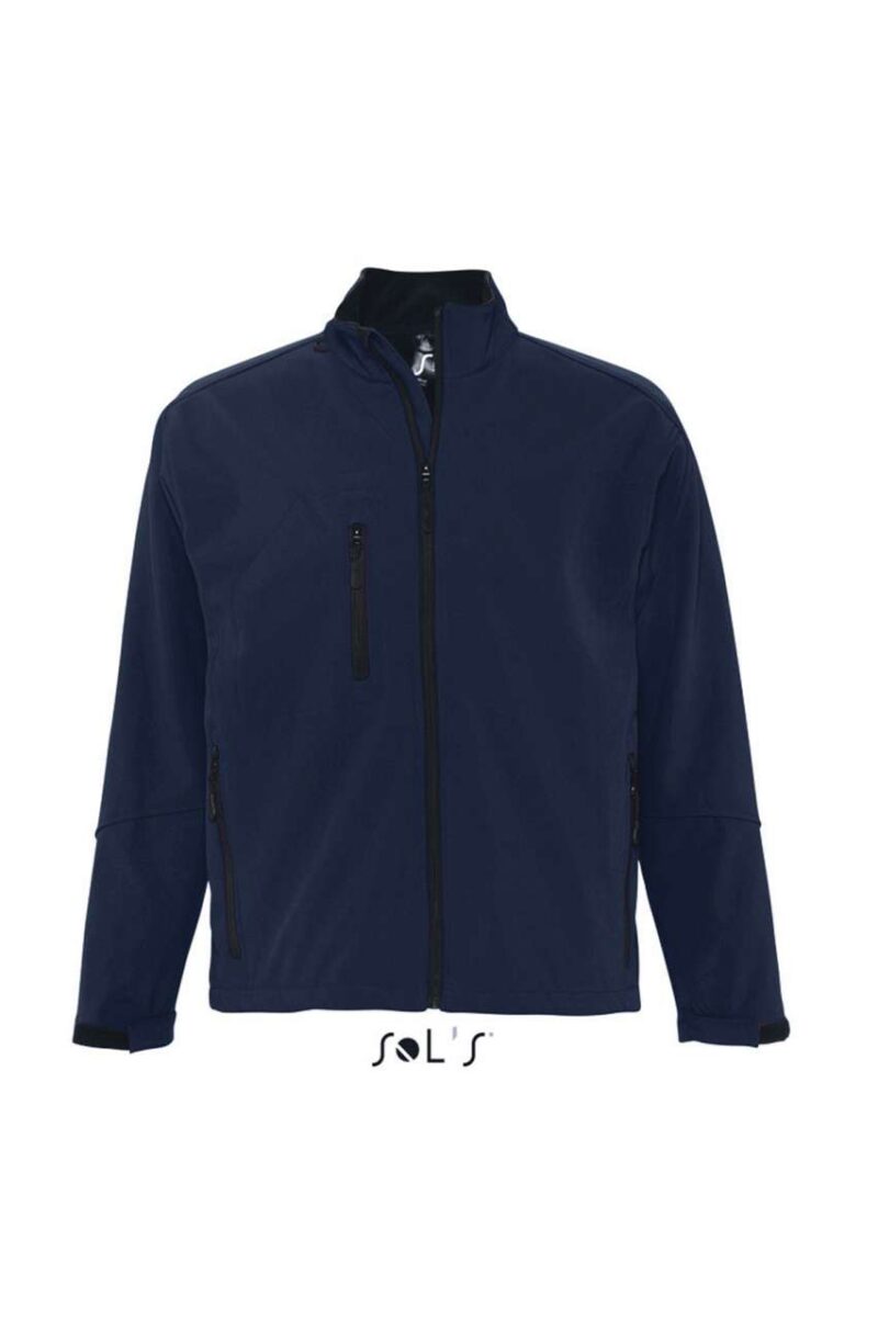 so46600-abyss_blue-a1 ZIPPED SOFTSHELL - SOL'S RELAX MEN JACKET - Μπλε Άβυσσος
