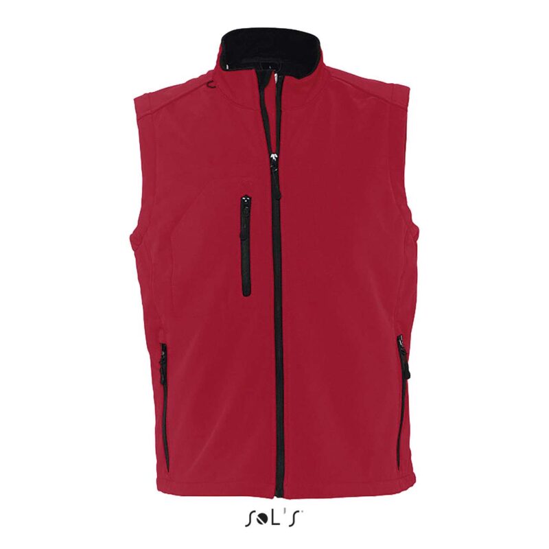 so46601-pepper_red-a1 SOL'S JACKET RALLYE - MEN SOFTSHELL SLEEVELESS - κόκκινο πιπεριάς