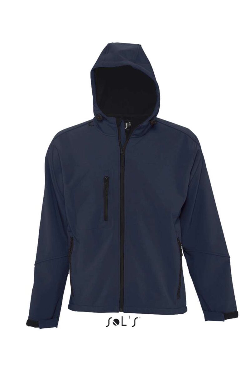 so46602-french_navy-a1 SOL'S REPLAY MEN - HOODED SOFTSHELL - Γαλλικό ναυτικό