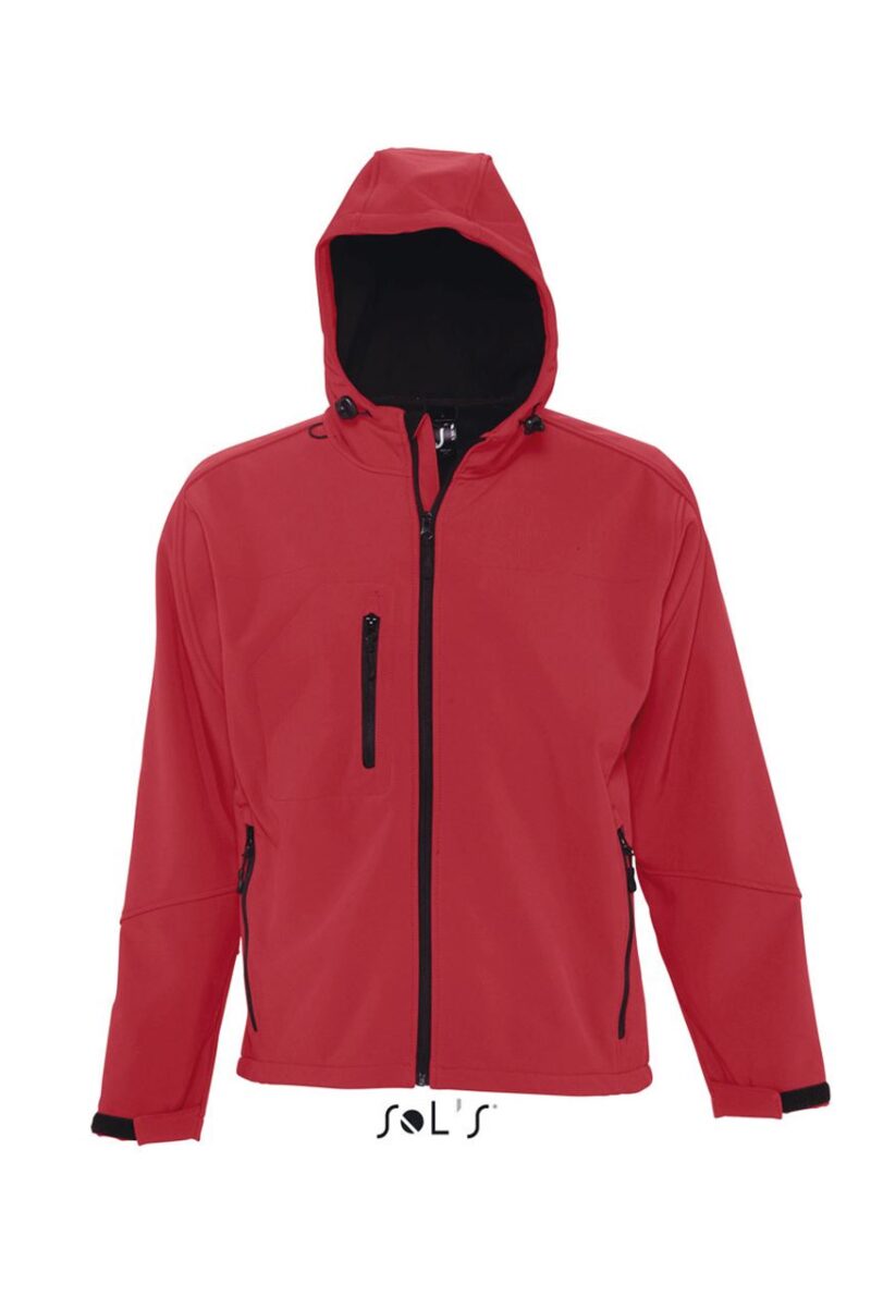 so46602-pepper_red-a SOL'S REPLAY MEN - HOODED SOFTSHELL - κόκκινο πιπεριάς