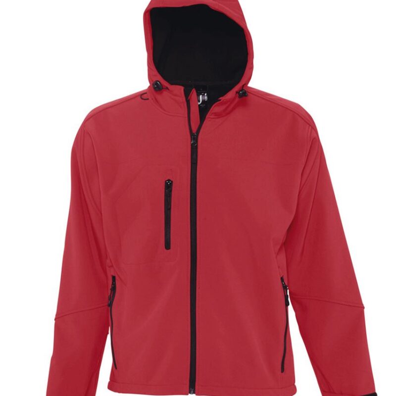 so46602-pepper_red-a SOL'S REPLAY MEN - HOODED SOFTSHELL - κόκκινο πιπεριάς
