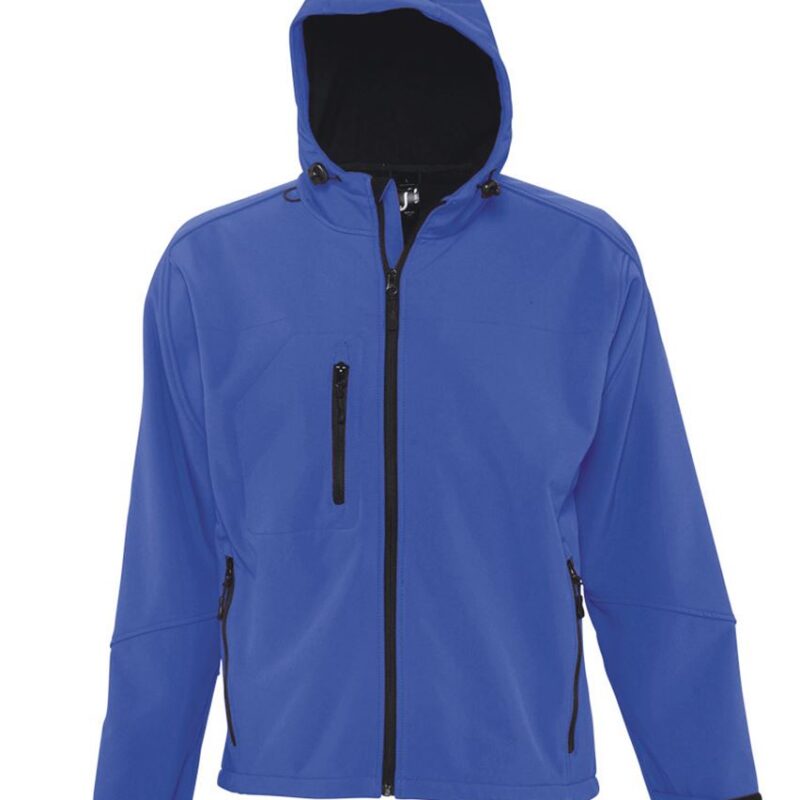 SOL'S REPLAY MEN - HOODED SOFTSHELL - Βασιλικό μπλε