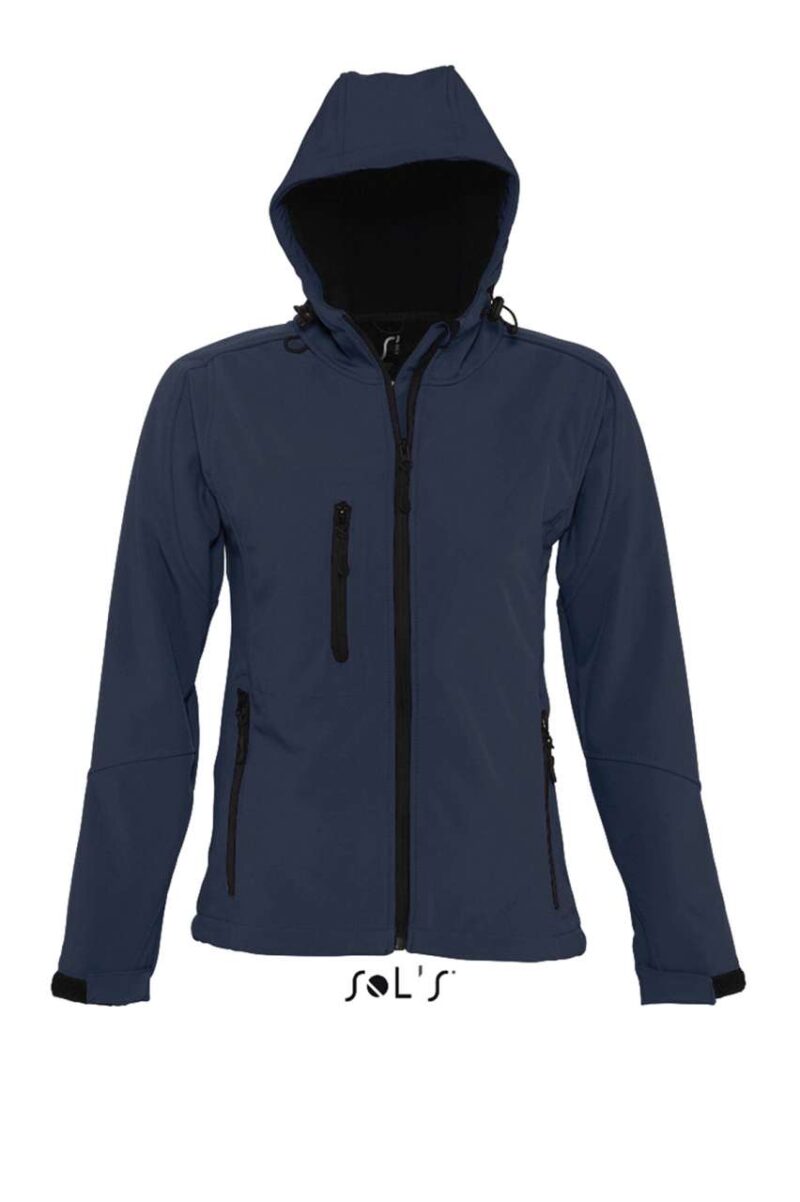 so46802-french_navy-a1 SOL'S REPLAY WOMEN - HOODED SOFTSHELL - Γαλλικό ναυτικό