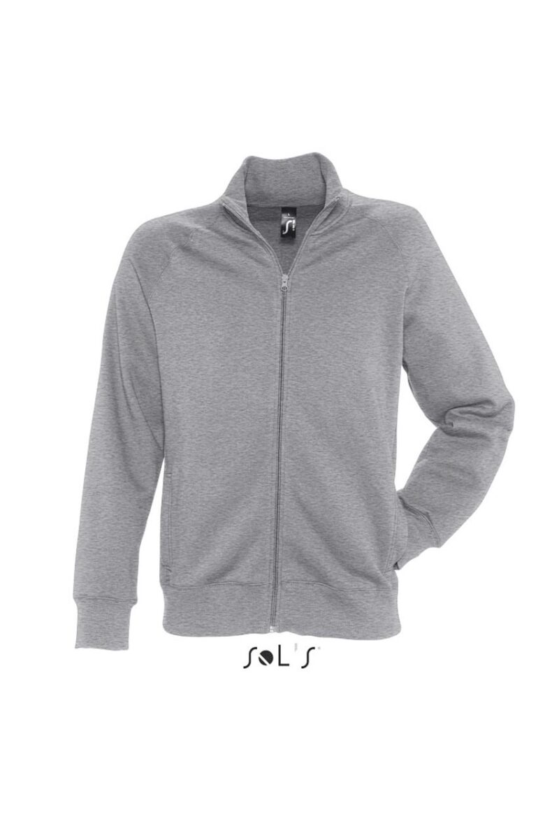 so47200-deep_grey_melange-a SOL'S SUNDAE - Ανδρικό ZIPPED JACKET - Βαθύ Γκρι Μελανζέ
