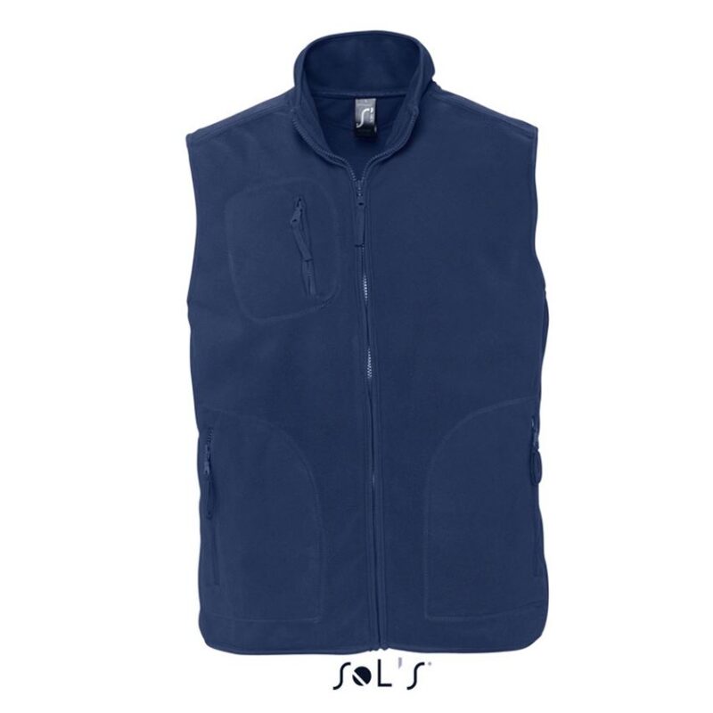 SOL'S NORWAY - UNISEX SLEEVELESS FLEECE CARDIGAN - Μπλε μαρίν