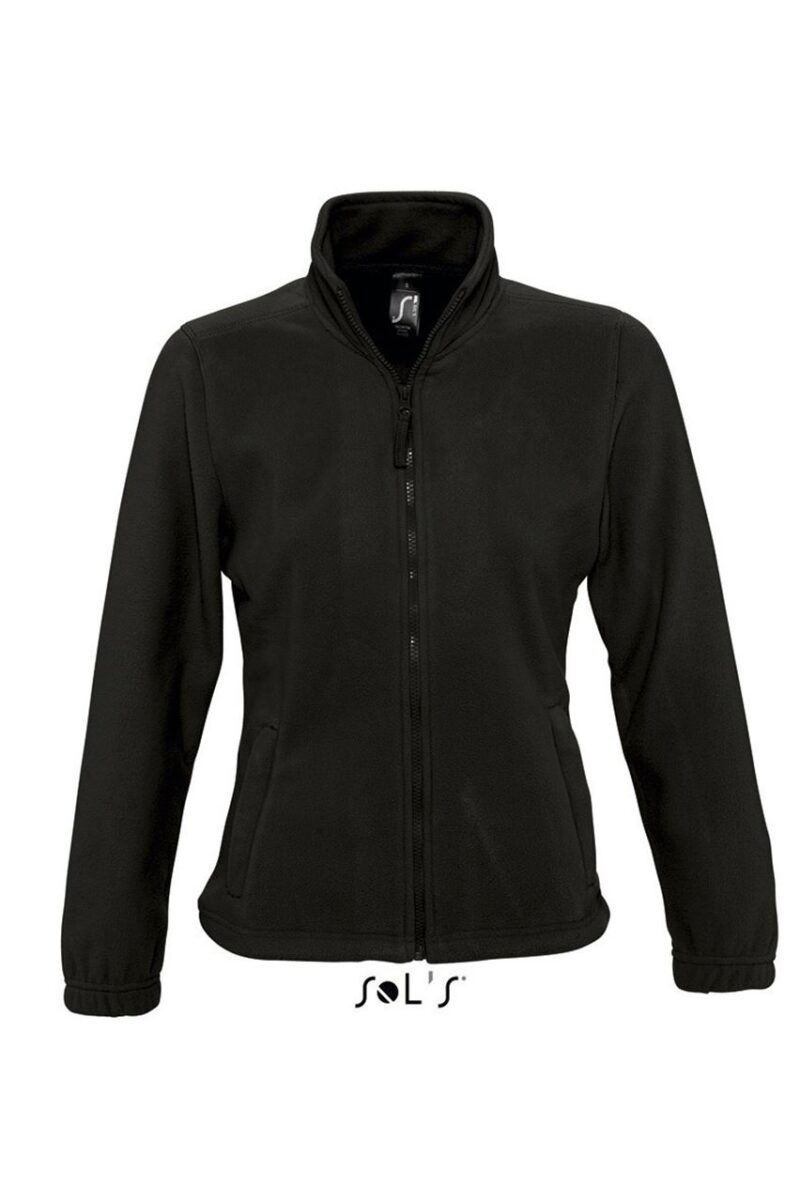 so54500-black-a SOL'S NORTH WOMEN - ZIPPED FLEECE JACKET - Μαύρο