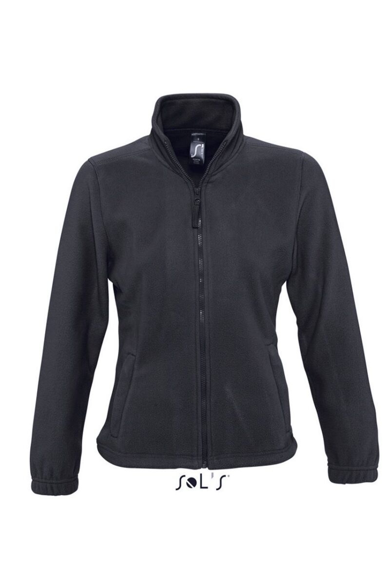 SOL'S NORTH WOMEN - ZIPPED FLEECE JACKET - Ανθρακί