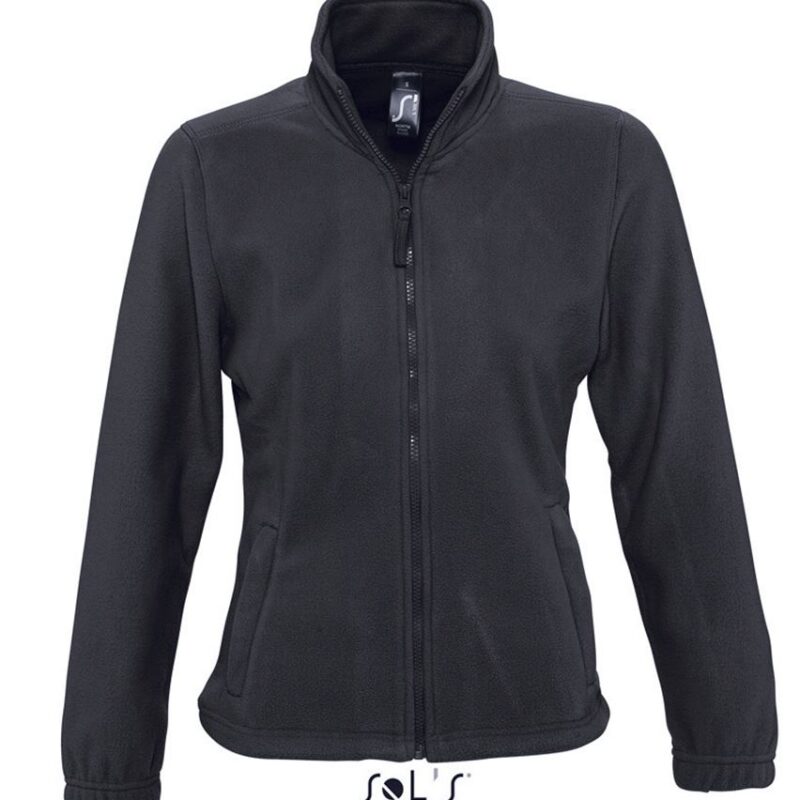 SOL'S NORTH WOMEN - ZIPPED FLEECE JACKET - Ανθρακί