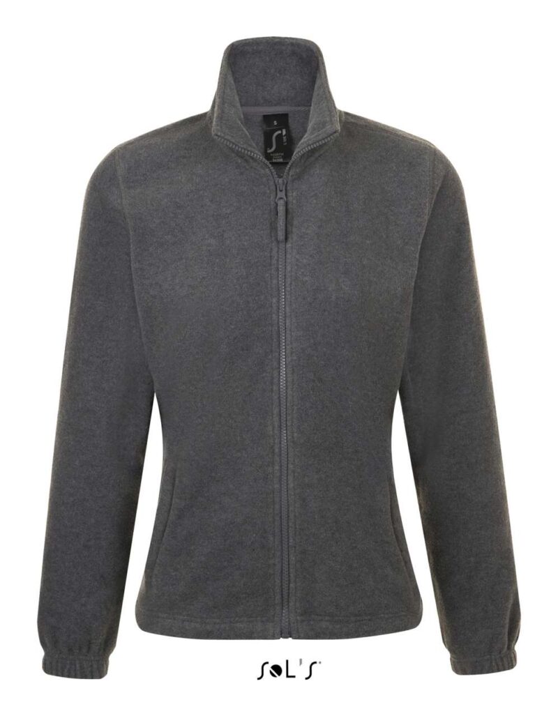 so54500-grey_melange-a1 SOL'S NORTH WOMEN - ZIPPED FLEECE JACKET - Γκρι Μελανζέ