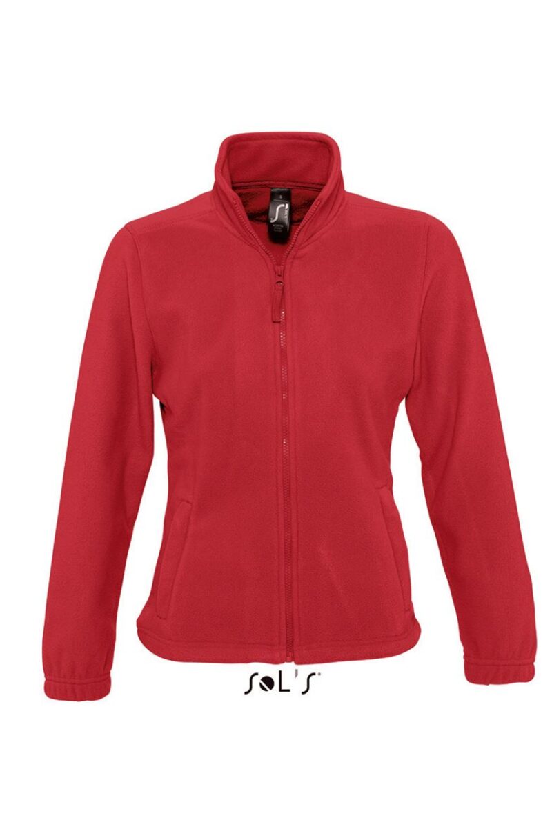 so54500-red-a SOL'S NORTH WOMEN - ZIPPED FLEECE JACKET - Κόκκινο