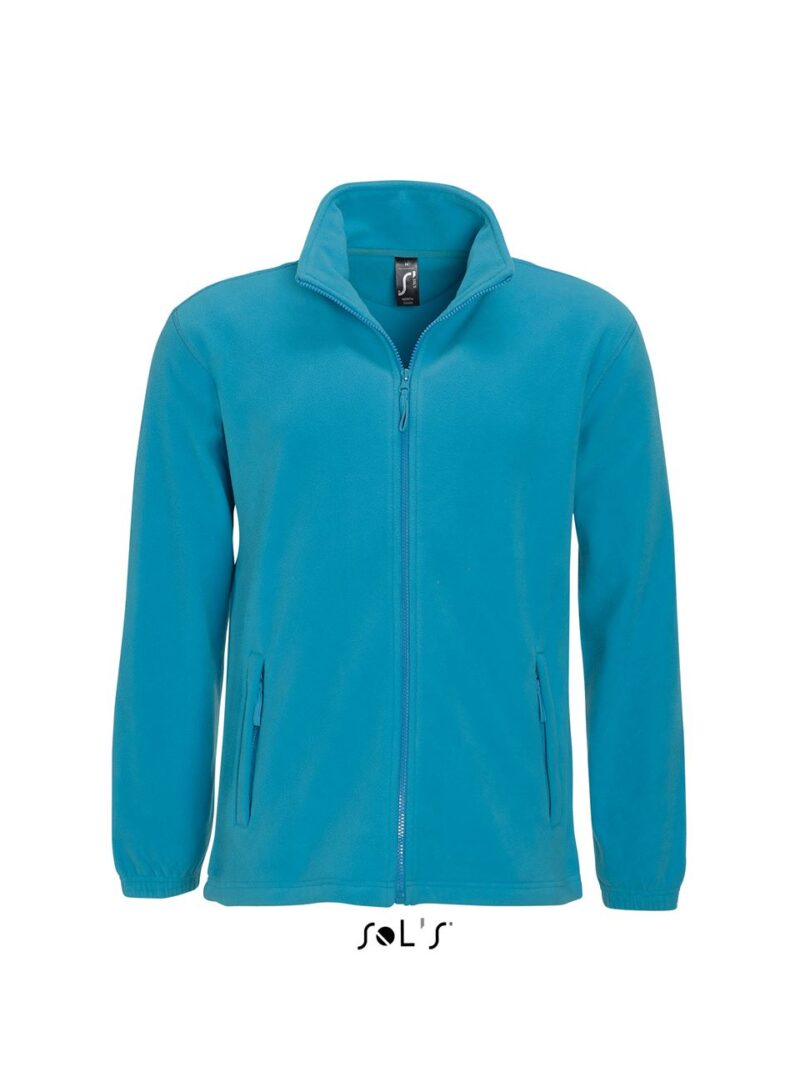 so55000-aqua-a SOL'S NORTH MEN - ZIPPED FLEECE JACKET - Θαλασσί