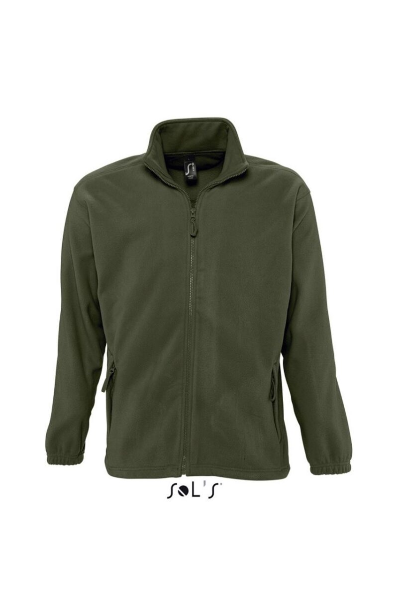 so55000-army-a SOL'S NORTH MEN - ZIPPED FLEECE JACKET - χακί