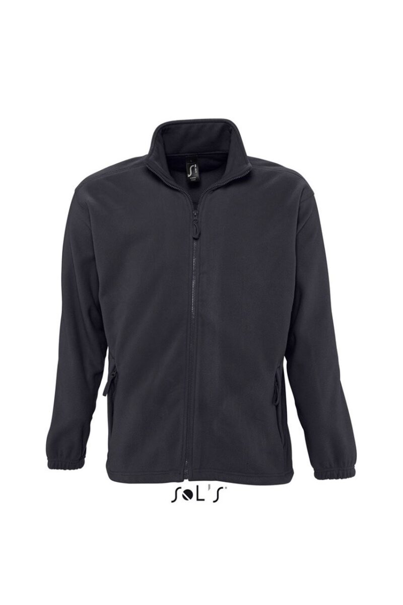 SOL'S NORTH MEN - ZIPPED FLEECE JACKET - Ανθρακί