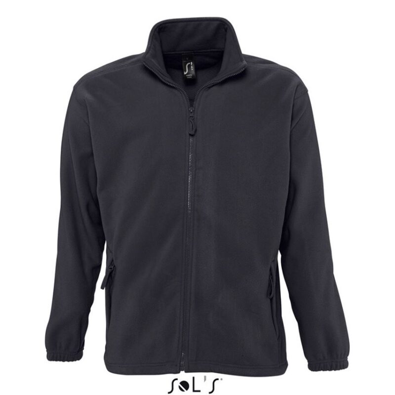 SOL'S NORTH MEN - ZIPPED FLEECE JACKET - Ανθρακί