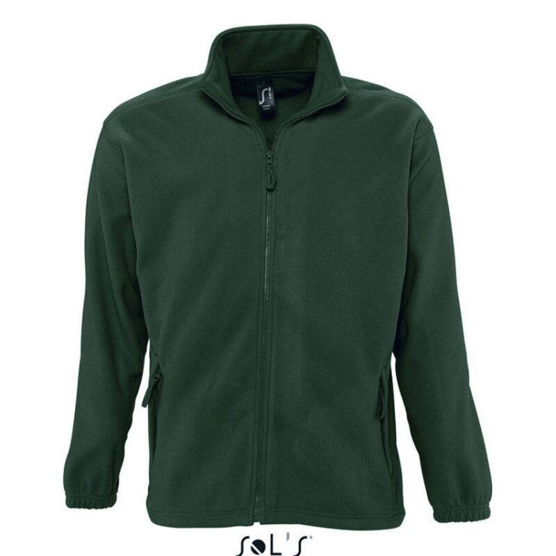 SOL'S NORTH MEN - ZIPPED FLEECE JACKET - Ελατοπράσινο