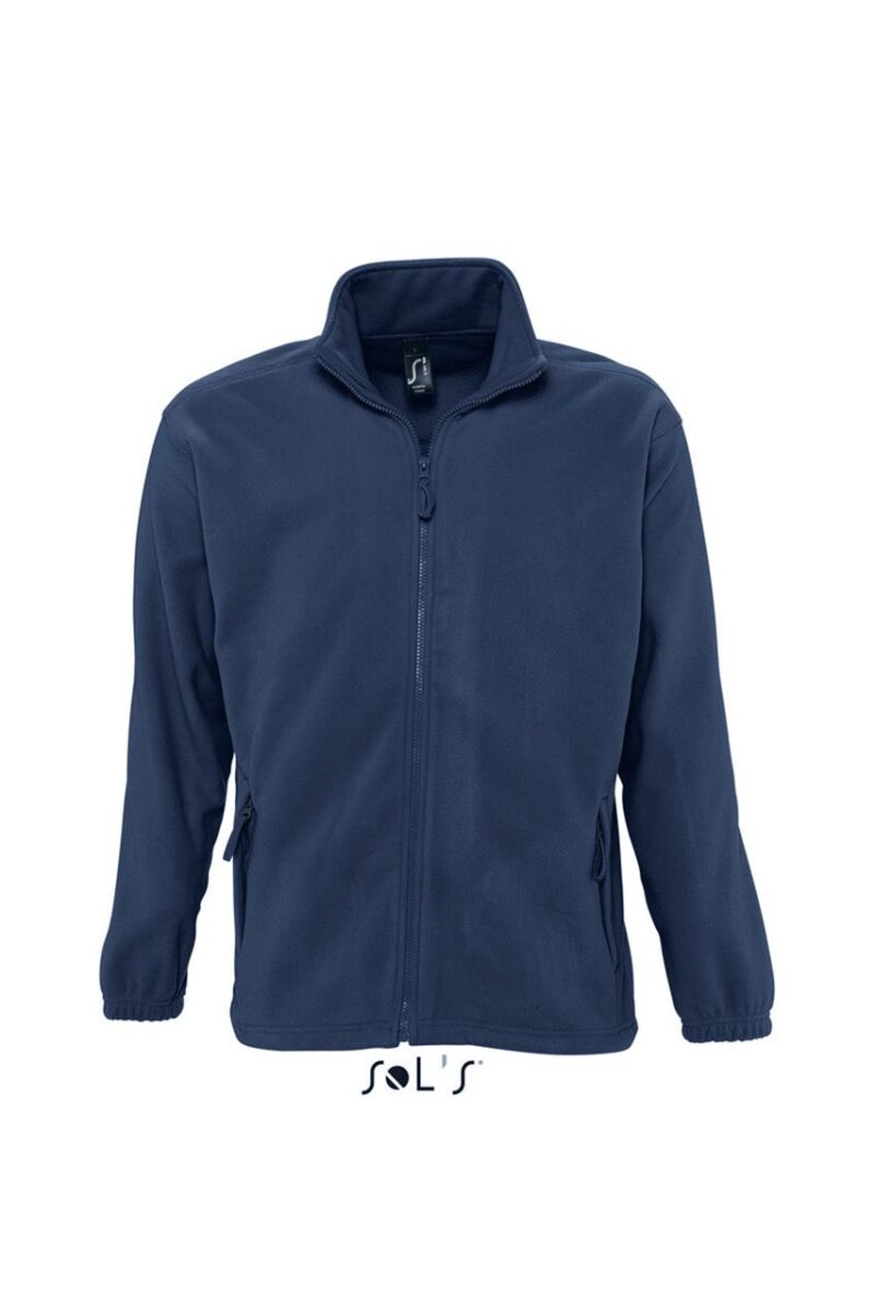 so55000-navy-a SOL'S NORTH MEN - ZIPPED FLEECE JACKET - Μπλε μαρίν