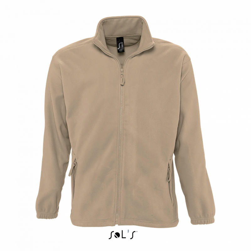 SOL'S NORTH MEN - ZIPPED FLEECE JACKET - χρώμα σχοινιού
