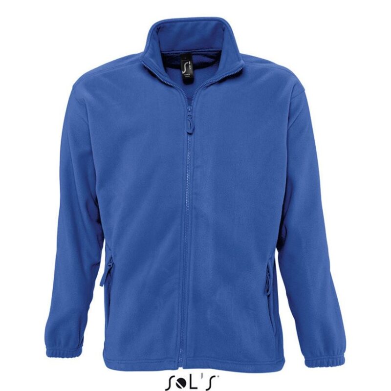 SOL'S NORTH MEN - ZIPPED FLEECE JACKET - Βασιλικό μπλε